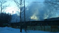 Административное здание горит в районе совхоза "Тепличный", Фото: 3