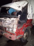 Два человека пострадали при столкновении грузовиков в пригороде Южно-Сахалинска, Фото: 7