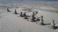 Загадочные песчаные сталагмиты выросли в заливе Мордвинова, Фото: 6