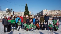 Мастер-класс для любителей хоккея прошел на площади Ленина в Южно-Сахалинске, Фото: 2