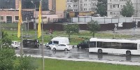 Микроавтобус опрокинулся при ДТП в Южно-Сахалинске, Фото: 8