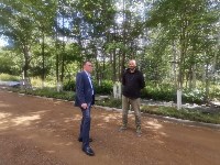 Парк культуры и отдыха имени Героя Советского Союза Н.Д. Грищенко благоустраивают в Тымовском, Фото: 3
