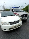 Очевидцев столкновения универсала и автомобиля Росгвардии ищут в Южно-Сахалинске, Фото: 1