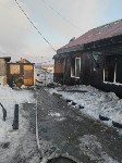 Фото уничтоженного огнём дома многодетной семьи в Долинске, Фото: 2