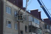 При тушении пожара в Южно-Сахалинске произошел взрыв, Фото: 4