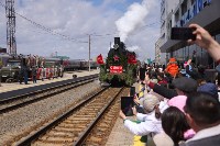 В Южно-Сахалинске впервые встретили "Поезд Победы", Фото: 10