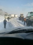 Грейдер, два самосвала и автобус столкнулись в Углегорском районе, Фото: 7