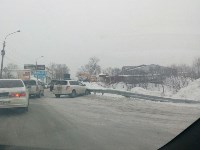 Три автомобиля столкнулись в Южно-Сахалинске, Фото: 5