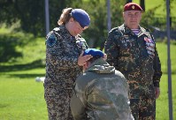 Сахалинские курсанты получили васильковые береты Президентского полка, Фото: 13