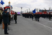 Сахалинские пожарные провели генеральную репетицию перед своим праздником, Фото: 5