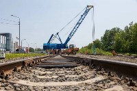 Железнодорожный разъезд строят в районе остановочного пункта Большая Елань на Сахалине, Фото: 1