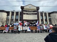 Акция "Врачи Сахалина против фашизма" прошла в областном центре, Фото: 3