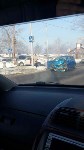 Две иномарки столкнулись утром 8 февраля в Южно-Сахалинске, Фото: 2