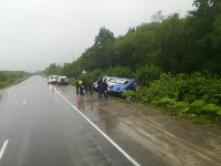 На юге Сахалина в ДТП с рейсовым автобусом пострадали пассажиры, Фото: 5