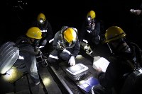 Сахалинские горноспасатели провели учения на 110-метровой глубине, Фото: 7