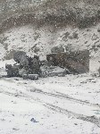 Военный "Урал" разбился на Холмском перевале, Фото: 2