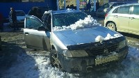 Снежная лавина обрушилась на автомобиль в районе ТЦ "Северный", Фото: 5