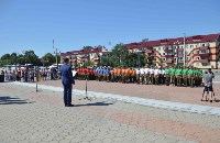 Сахалинские курсанты получили васильковые береты Президентского полка, Фото: 7