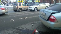 Три автомобиля столкнулись на проспекте Победы в Южно-Сахалинске, Фото: 8