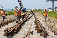Железнодорожный разъезд строят в районе остановочного пункта Большая Елань на Сахалине, Фото: 7