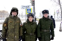 Южно-Сахалинск встретил День защитника отечества снегопадом, Фото: 11