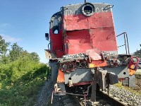 Поезд сбил КамАЗ в Южно-Сахалинске, Фото: 3