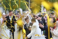 Сахалинские пары приняли участие в самой массовой церемонии бракосочетания в России, Фото: 7