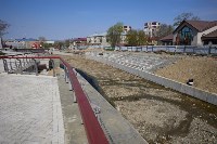 Второй этап реконструкции набережной реки Рогатки в Южно-Сахалинске завершат ко Дню города, Фото: 3