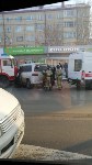 Пожарная машина и микроавтобус столкнулись в Южно-Сахалинске, Фото: 1