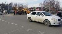 Автовышка врезалась в седан на пешеходном переходе в Южно-Сахалинске, Фото: 5