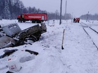 «УАЗ» и тепловоз столкнулись в Тымовском районе, Фото: 5