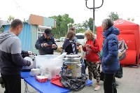 Активисты бесплатно кормят людей обедами у вокзала Южно-Сахалинска, Фото: 6