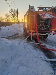 Фото уничтоженного огнём дома многодетной семьи в Долинске, Фото: 1
