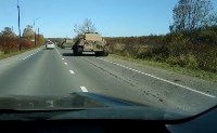 Военная техника разбила дорогу в Аниве и пригороде, Фото: 3