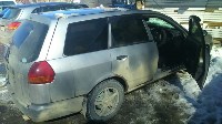 Снежная лавина обрушилась на автомобиль в районе ТЦ "Северный", Фото: 1