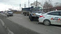 Учебный седан, внедорожник и микроавтобус столкнулись в Южно-Сахалинске, Фото: 6