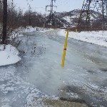 Огромный "ледяной панцирь" накрывает Макаров, Фото: 3