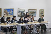 Японские айны ели пироги в одном из сахалинский музеев, Фото: 4
