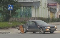 Toyota Land Cruiser и Toyota Vista столкнулись в Южно-Сахалинске, Фото: 2