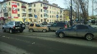 Три автомобиля столкнулись на проспекте Победы в Южно-Сахалинске, Фото: 9