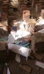 Химикаты и мину нашли в подвале бывшей школы №3 в Корсакове, Фото: 2