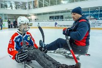 Первую тренировку по слэдж-хоккею провели для сахалинских детей с ограниченными возможностями , Фото: 12