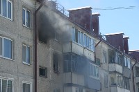 При тушении пожара в Южно-Сахалинске произошел взрыв, Фото: 2
