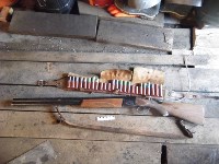 Охотничье ружье незаконно хранил у себя житель Долинского района, Фото: 1