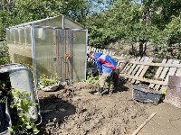 Волонтеры в Томаринском районе после циклона: Фото 5 Волонтеры в Томаринском районе после циклона, Фото: 5