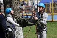 Южно-сахалинские школьники спасли «пострадавшего» в ДТП и потушили горящий автомобиль, Фото: 4