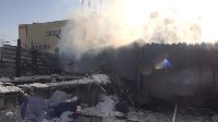 Автомастерская с машиной и квадроциклом сгорели в Южно-Сахалинске, Фото: 1