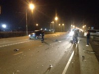 Иномарка и мотоцикл столкнулись на Холмском шоссе в Южно-Сахалинске, Фото: 4