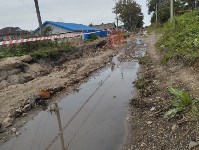 В Корсакове полностью перекопали улицу и на две недели остановили работы, Фото: 4