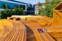 Новую зону отдыха получили южносахалинцы на месте бывшего торгового объекта, Фото: 7